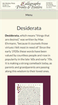 Mobile Screenshot of desiderata.com